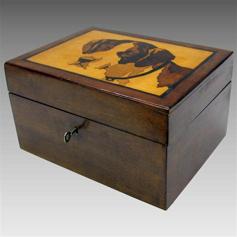 metal humidor box with a dog|Humidor Box Dogs .